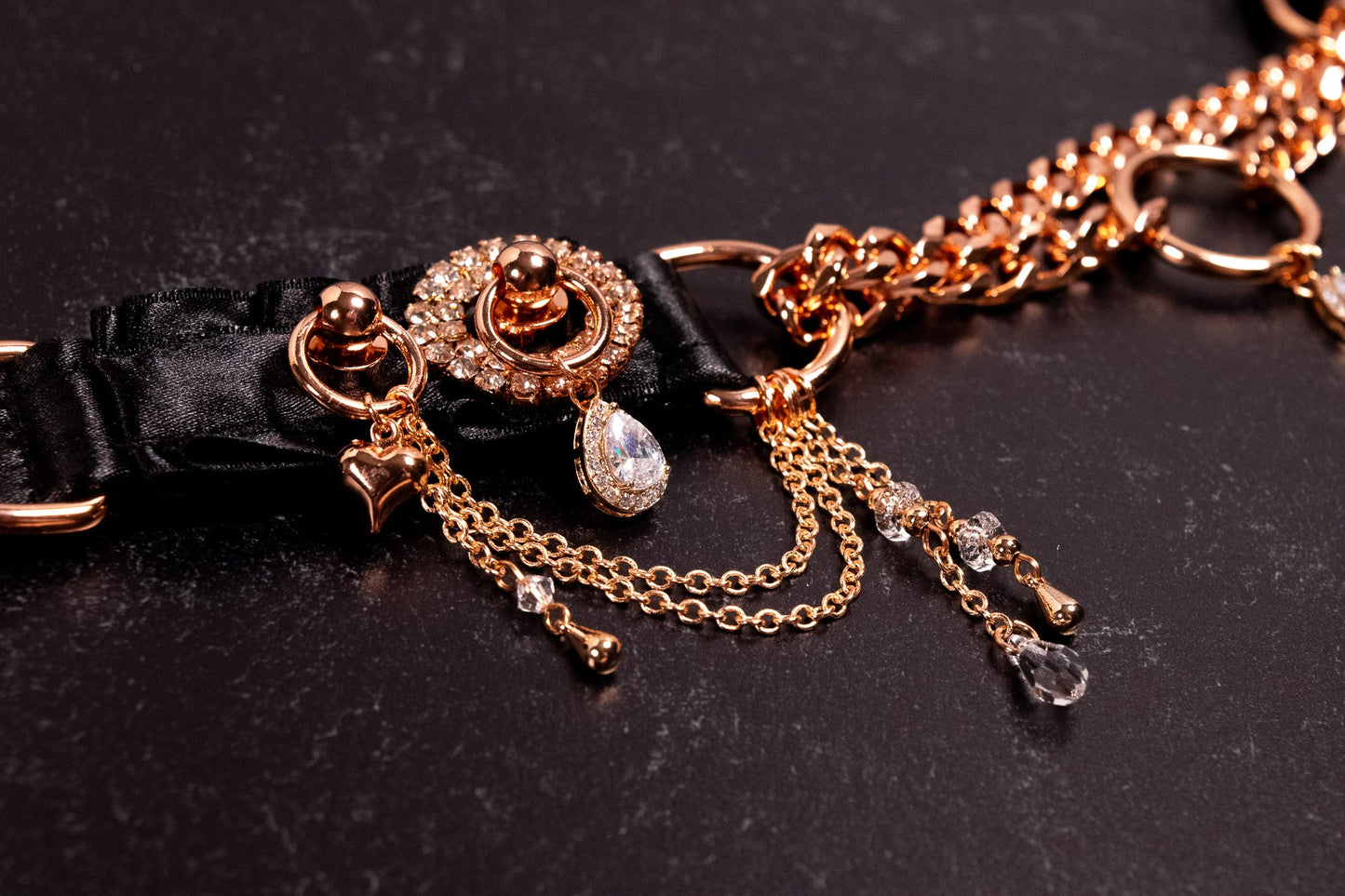 SIGN “Crystal Bond” — Black & Rose Gold