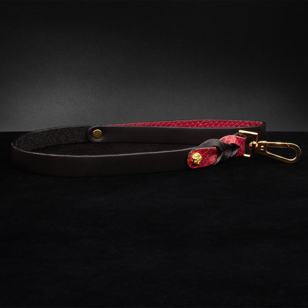 Crimson Bond — Braided Leather Leash (Limited Edition)