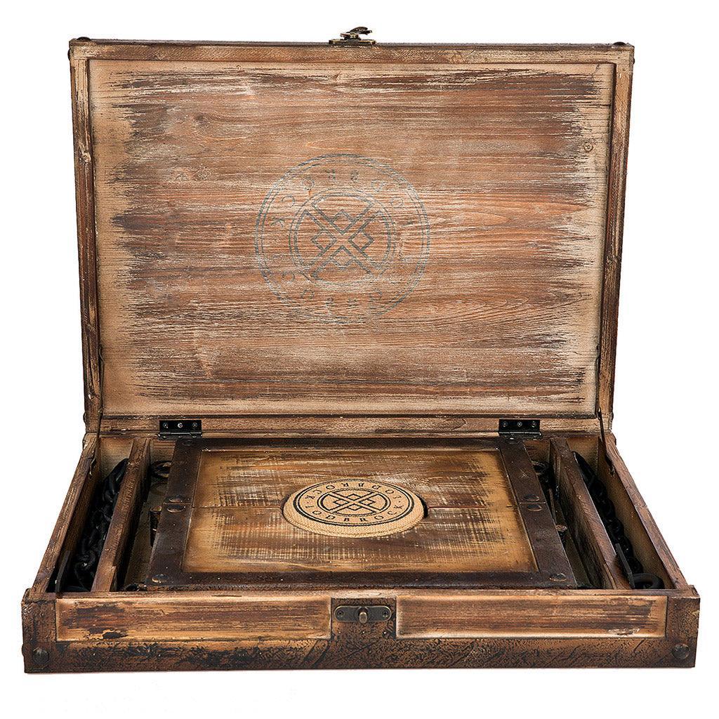 TETHER-Medieval Dungeon Wood Neck Stockade Set with Case