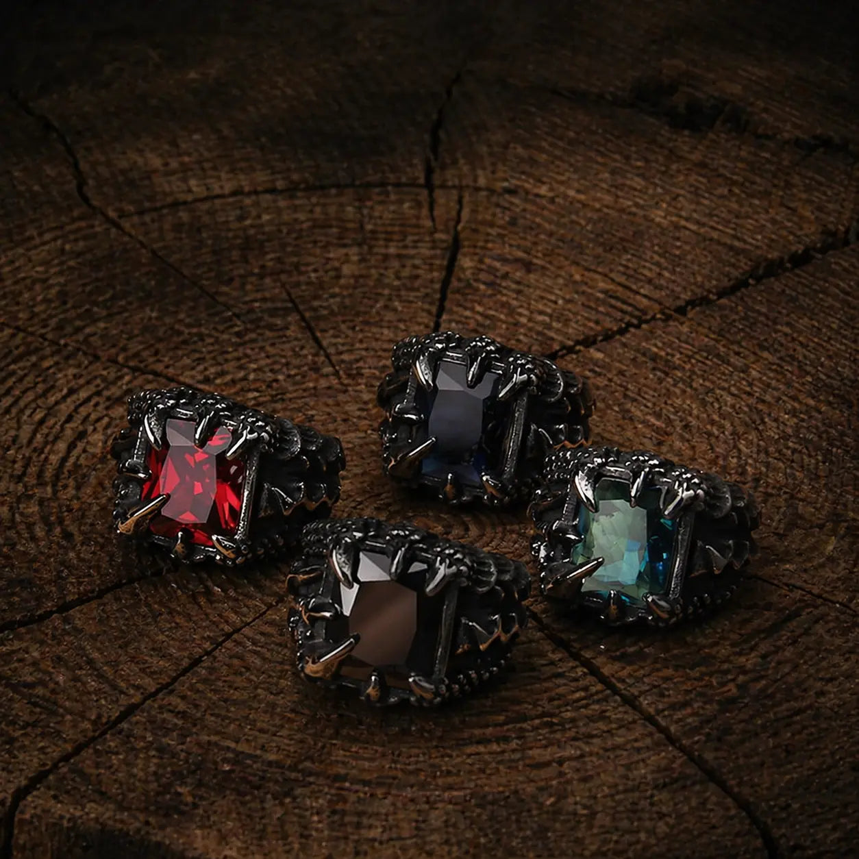 Four Fires Dragon Ring – Viking Dragon Symbol Ring