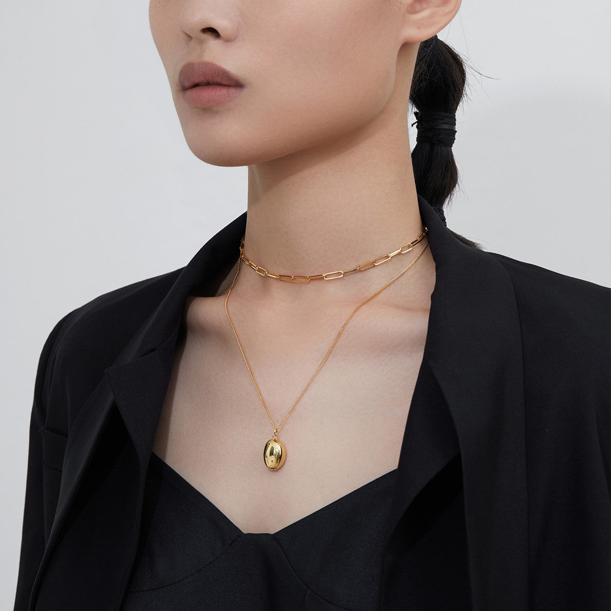 Golden Seed | Worry Stone Pendant