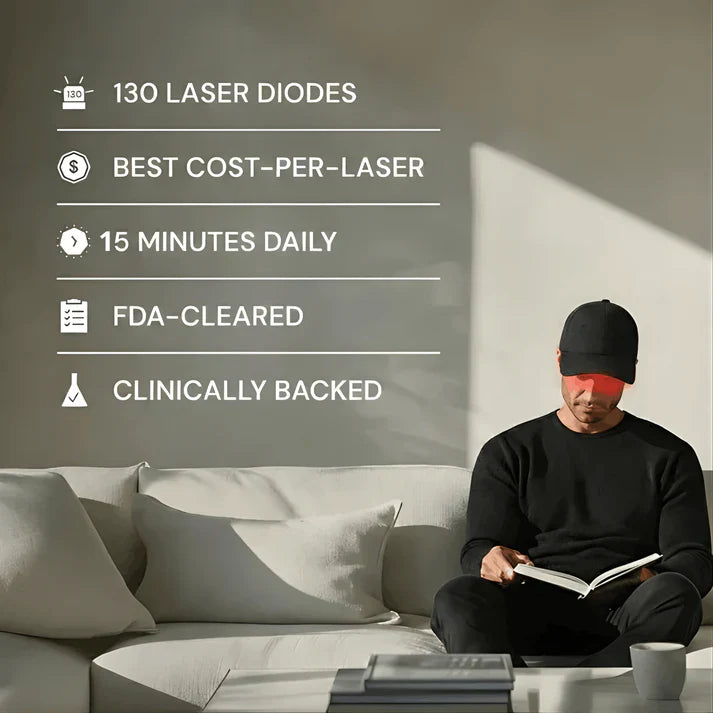 Clinically Inspired Red Light Therapy Cap for Hair Regrowth