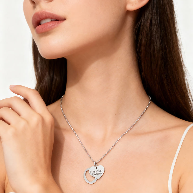 The "Heartbeat" Bar | Custom Initial & Heart Necklace