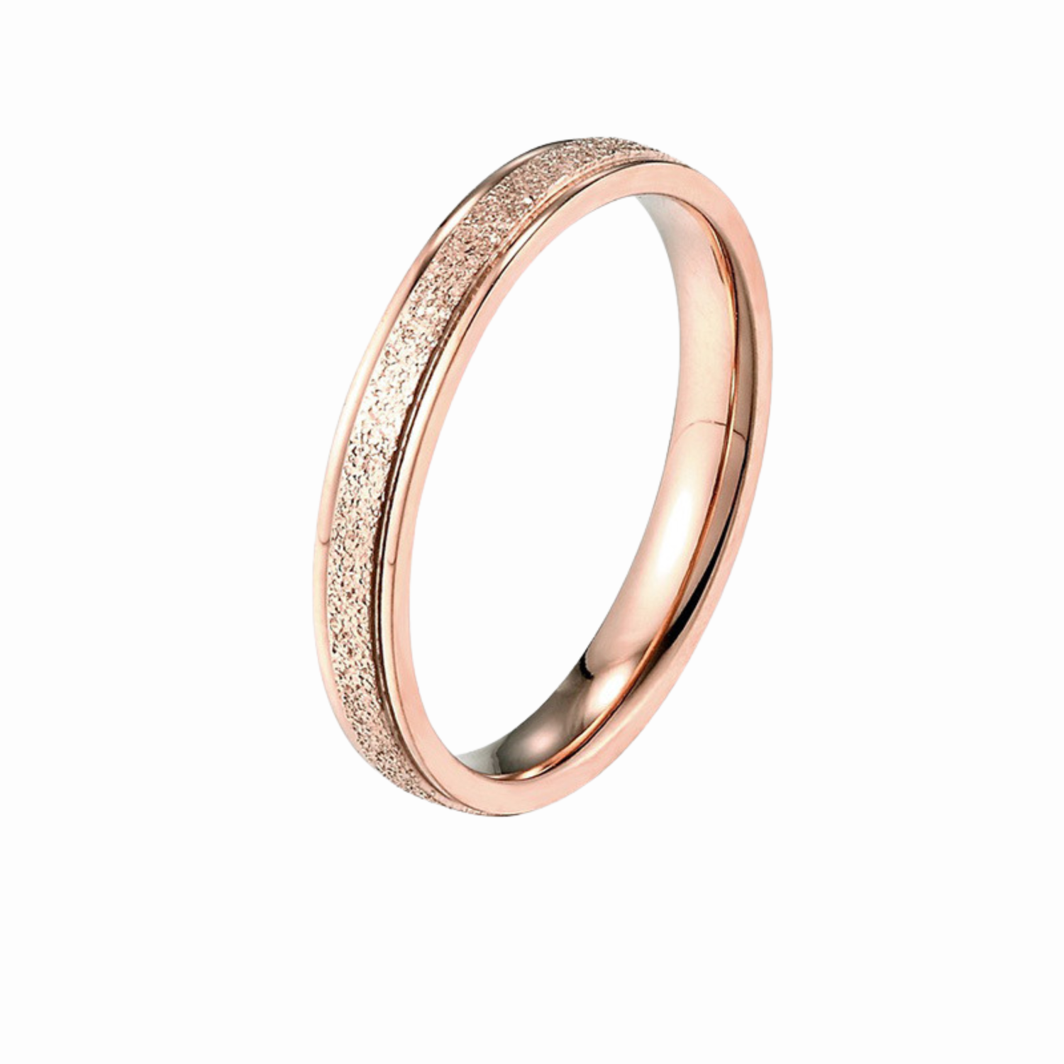 Sparkling Stardust Promise Ring for Her | Textured Wedding Band