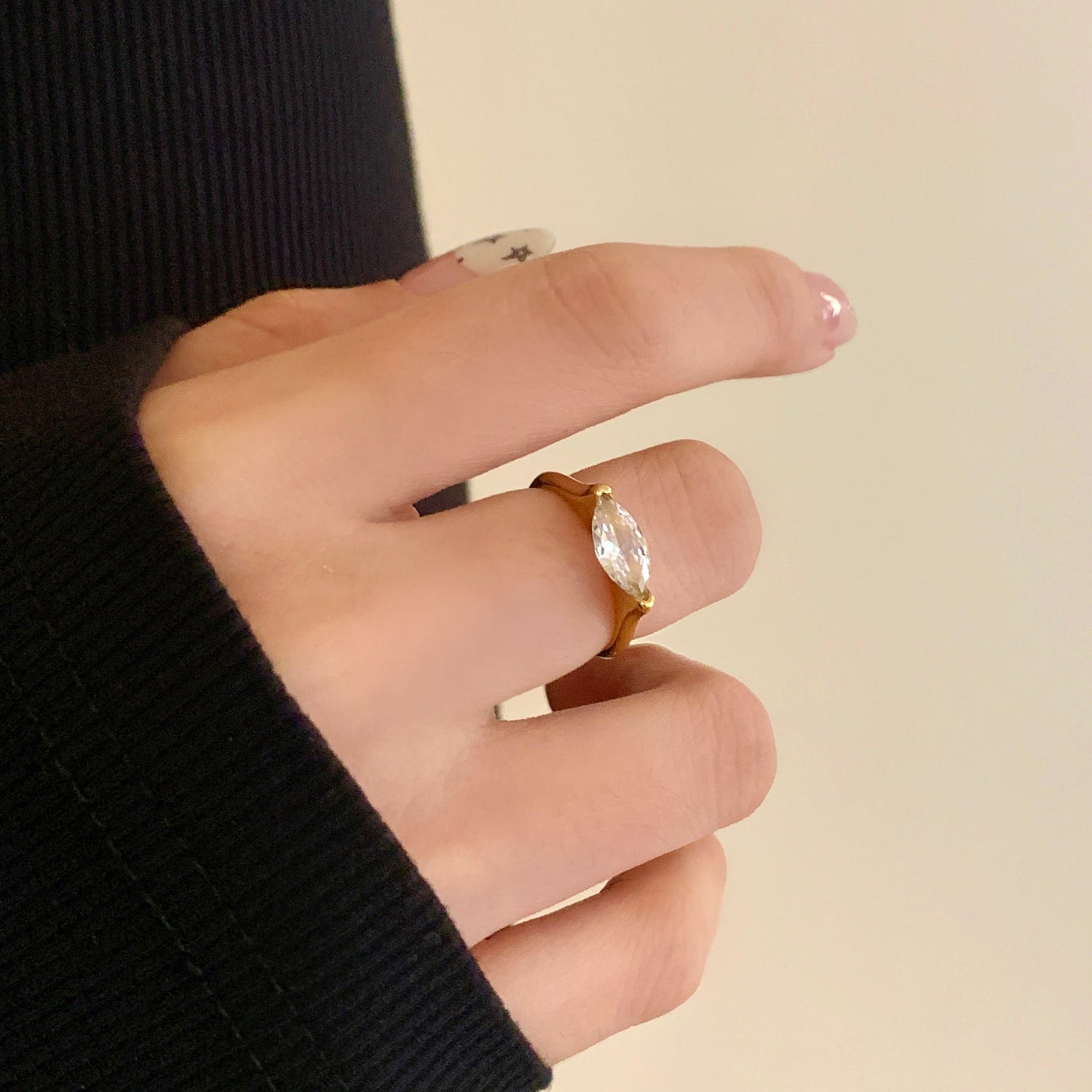Inner Compass | Marquise Woven Ring