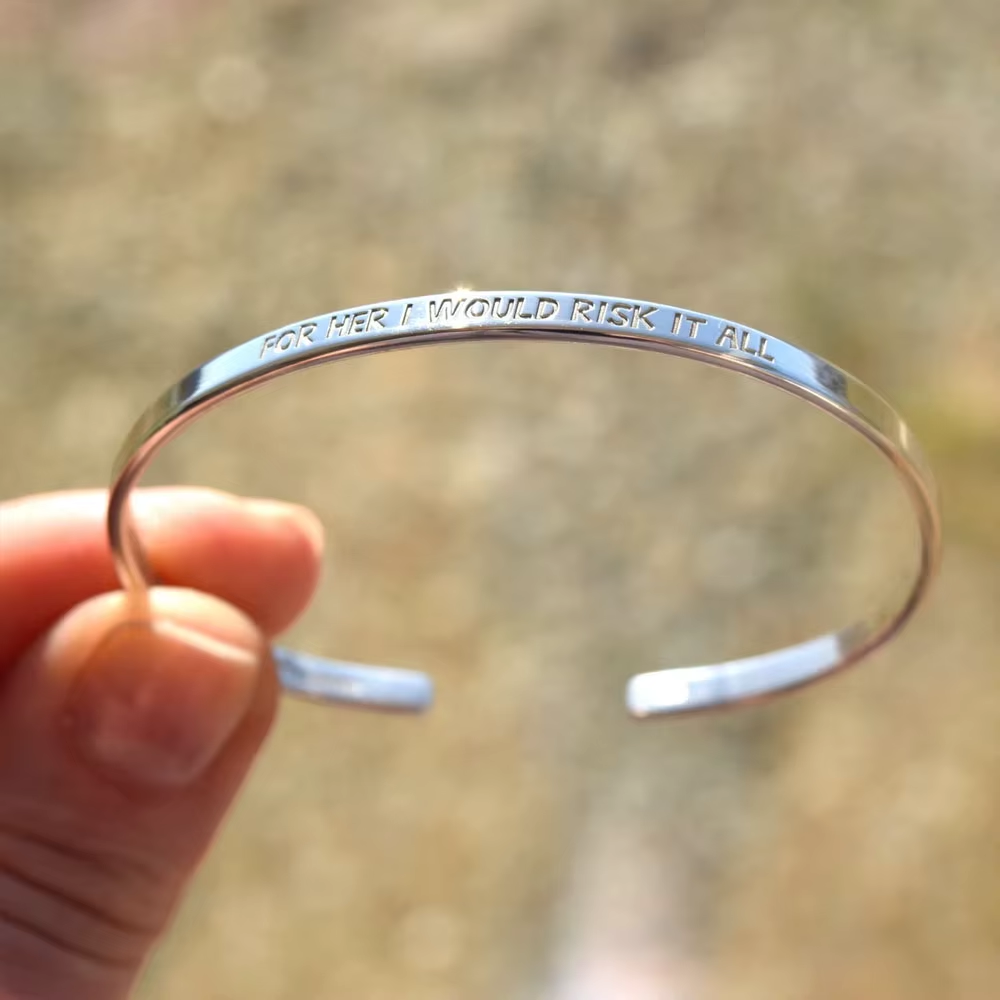 Personalized Custom Engraved Cuff Bracelet