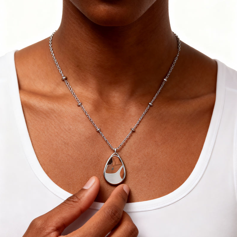 The Core Memory Oval | Custom Engraved Photo Jewelry