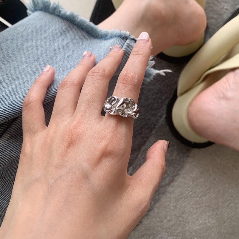 Molten Silk | Folded Light Ring