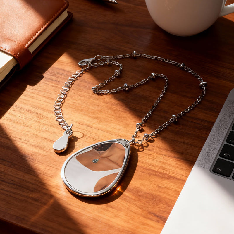 The Core Memory Oval | Custom Engraved Photo Jewelry