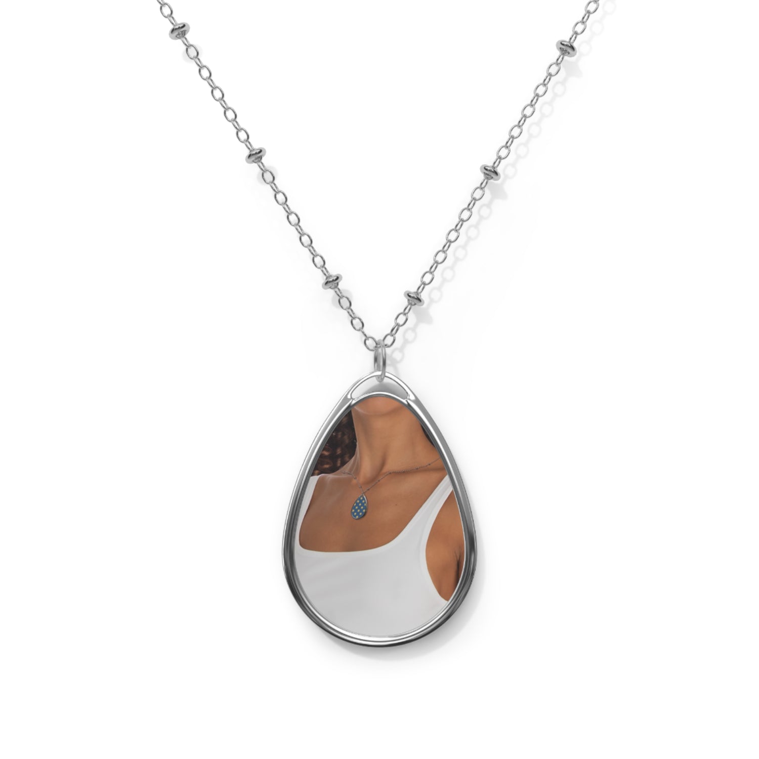 The Core Memory Oval | Custom Engraved Photo Jewelry