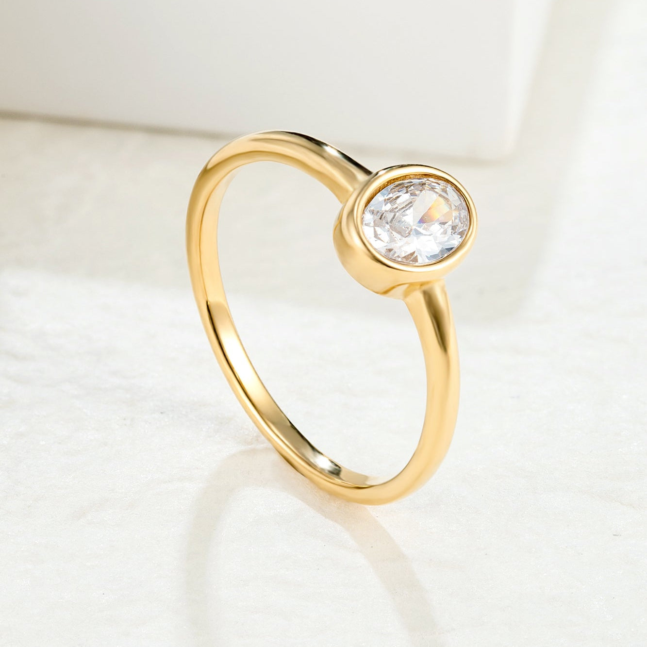Liquid Clarity | Bezel Solitaire Ring