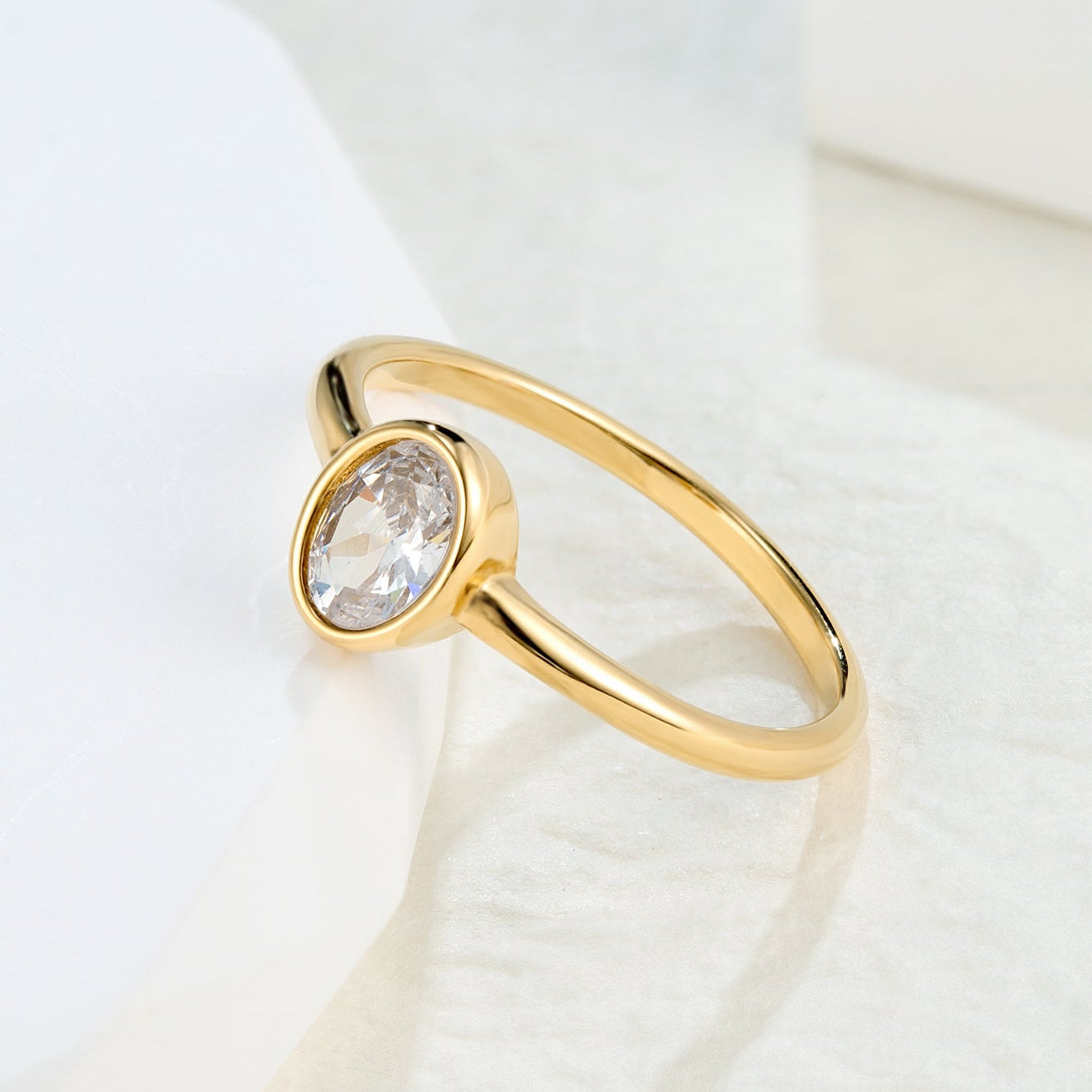 Liquid Clarity | Bezel Solitaire Ring