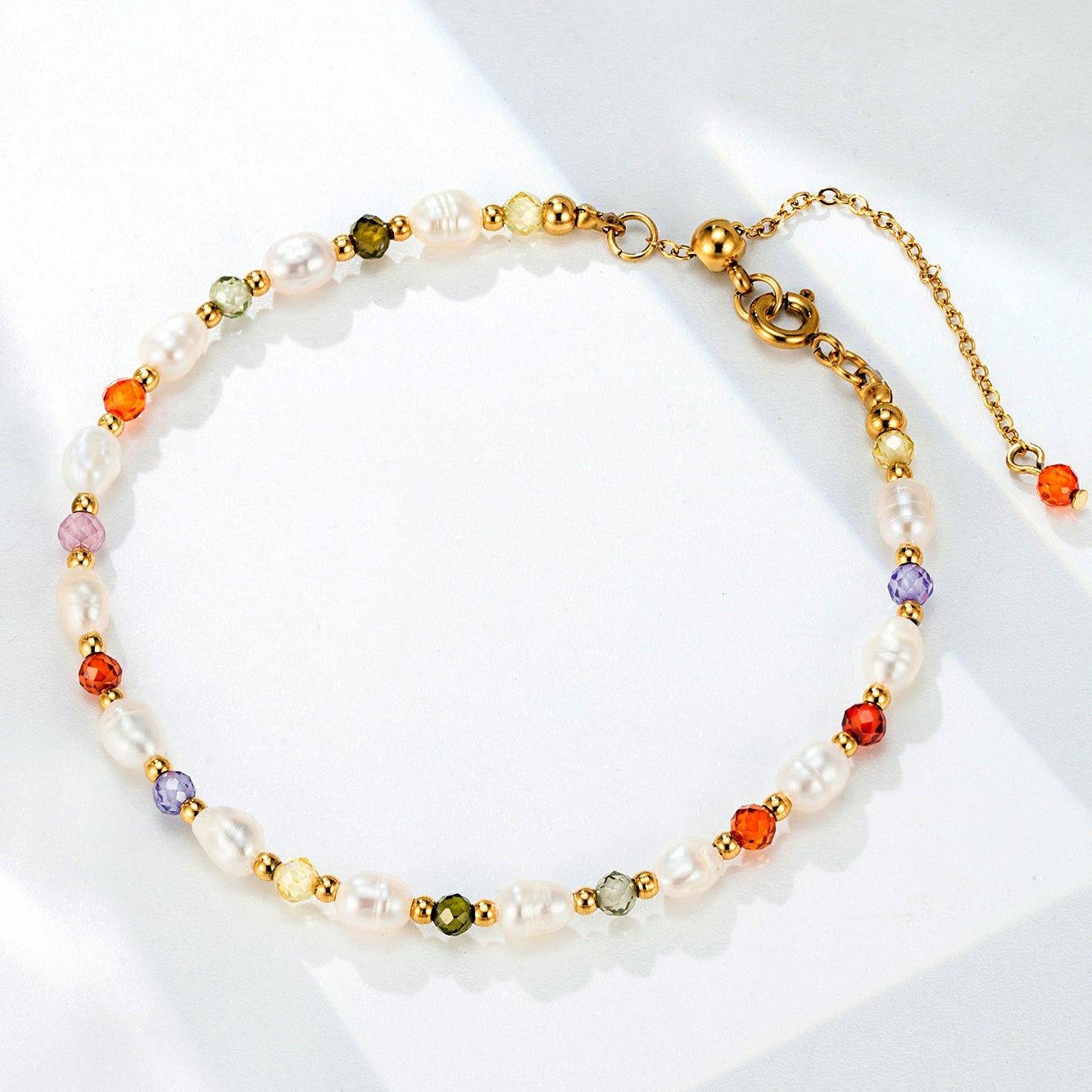 The “Quiet Comfort” Bracelet | Freshwater Pearl & Crystal