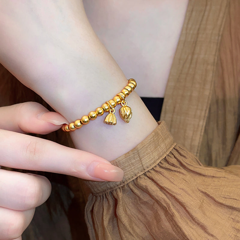 Lotus Seedpod Worry Bracelet