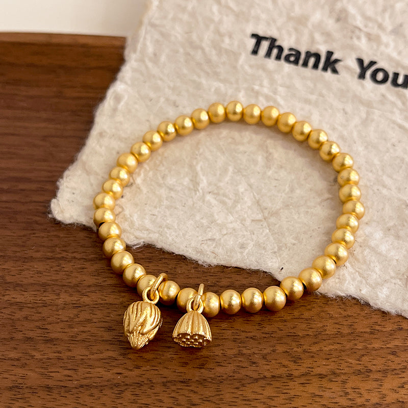 Quiet Ritual Lotus Worry Bracelet