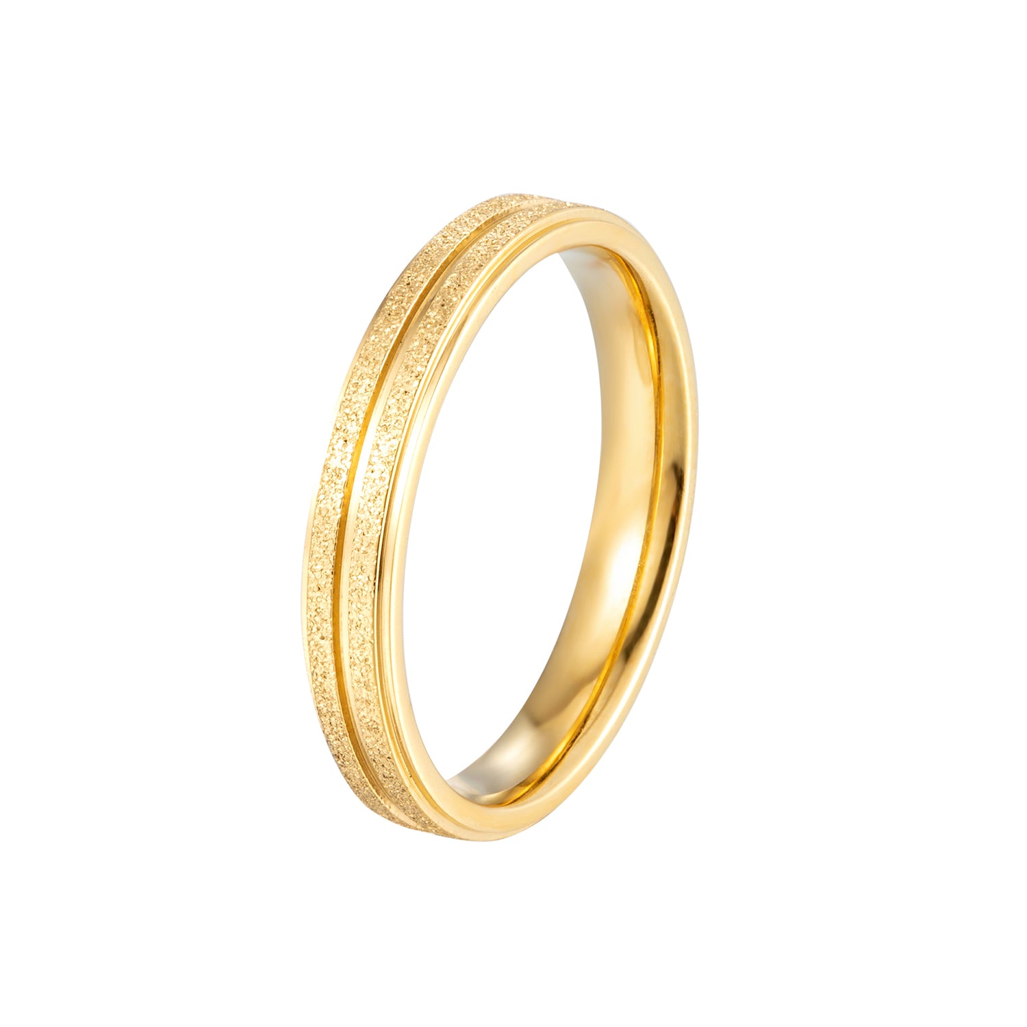 Shimmering Sand Texture Ring