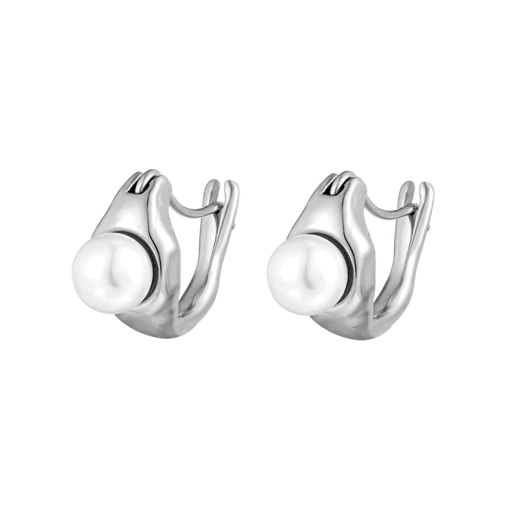 Mobius Pearl Stud Earrings