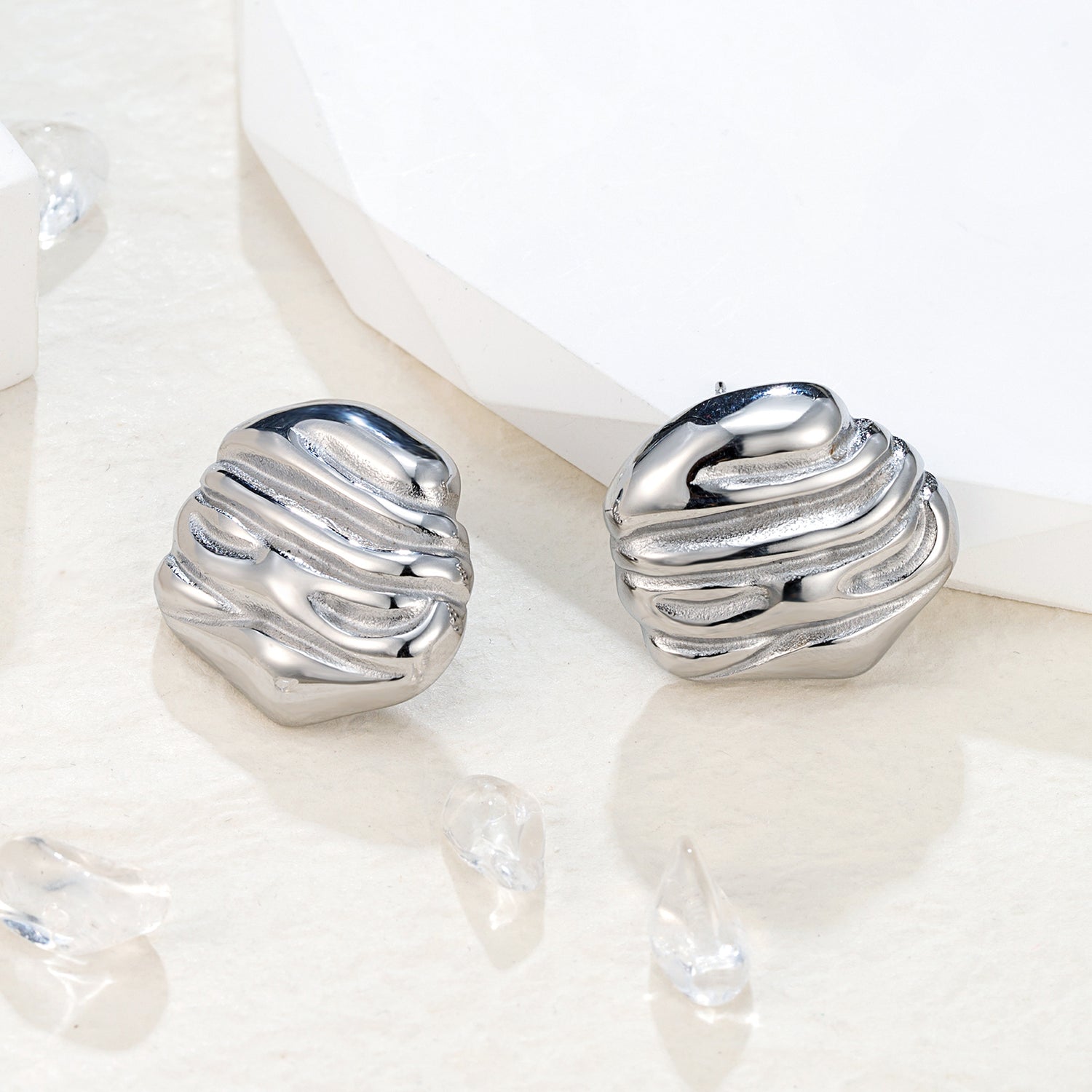 Comfort Stone Stud Earrings