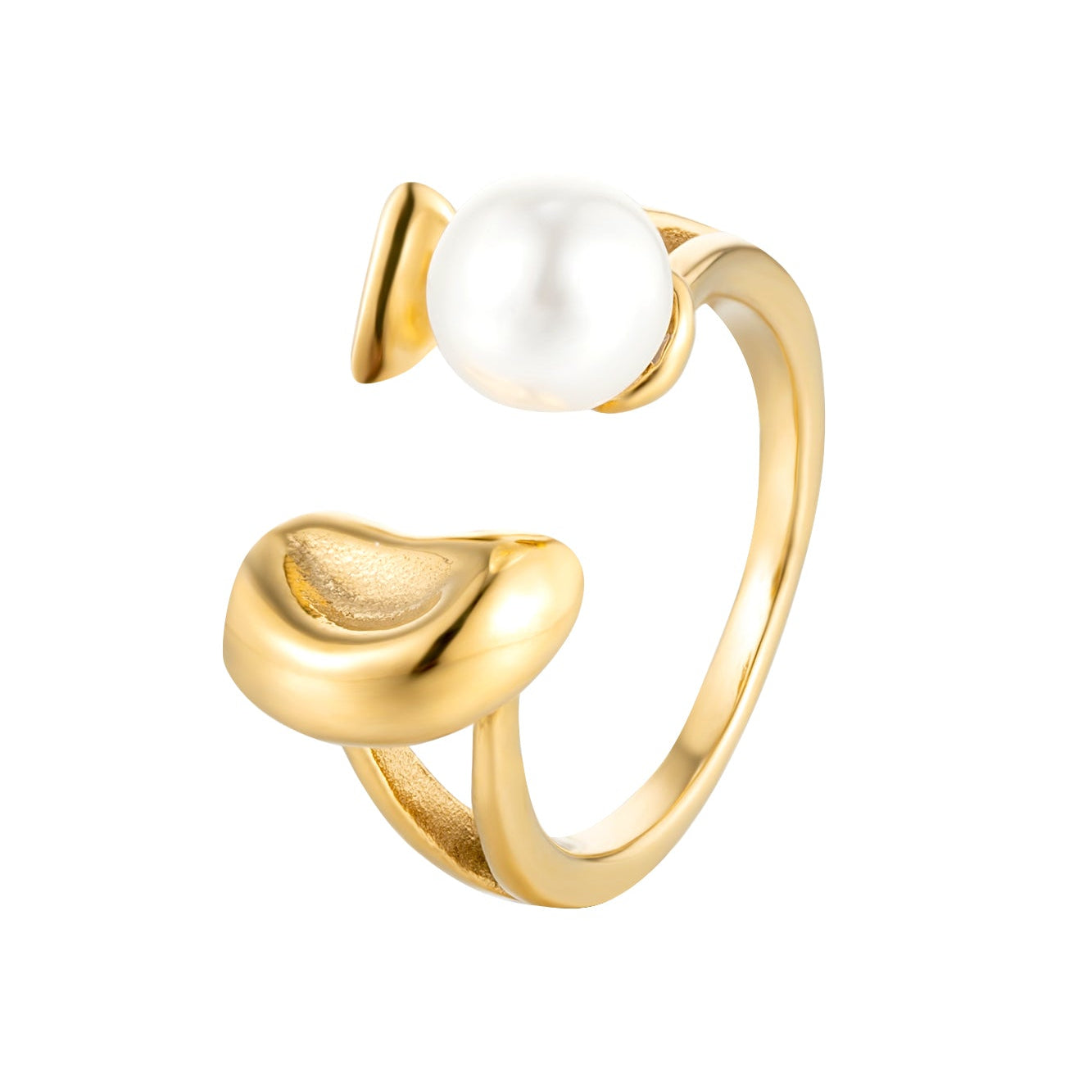 Gentle Balance | Open Pearl Ring