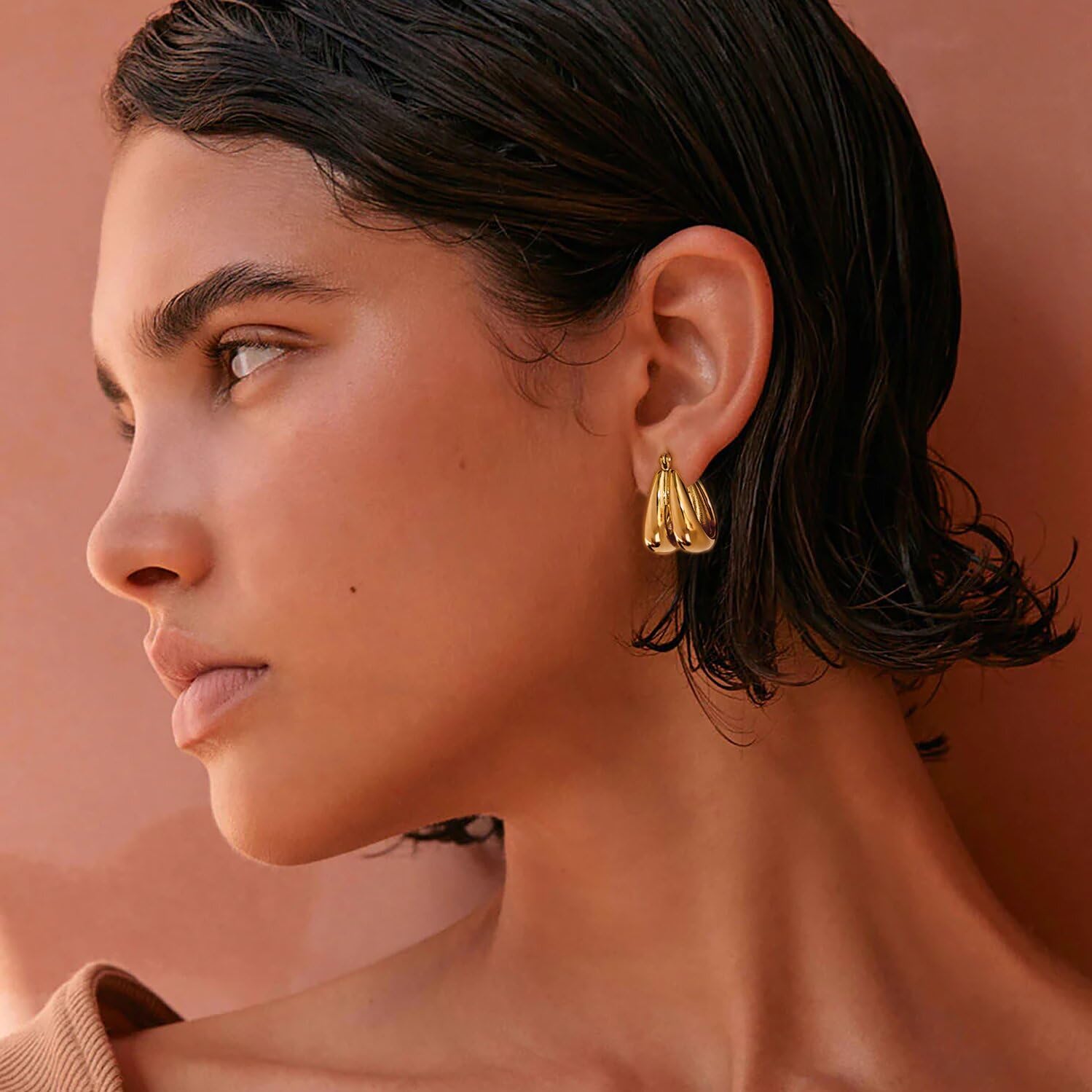 Dual Form Hoop Earrings