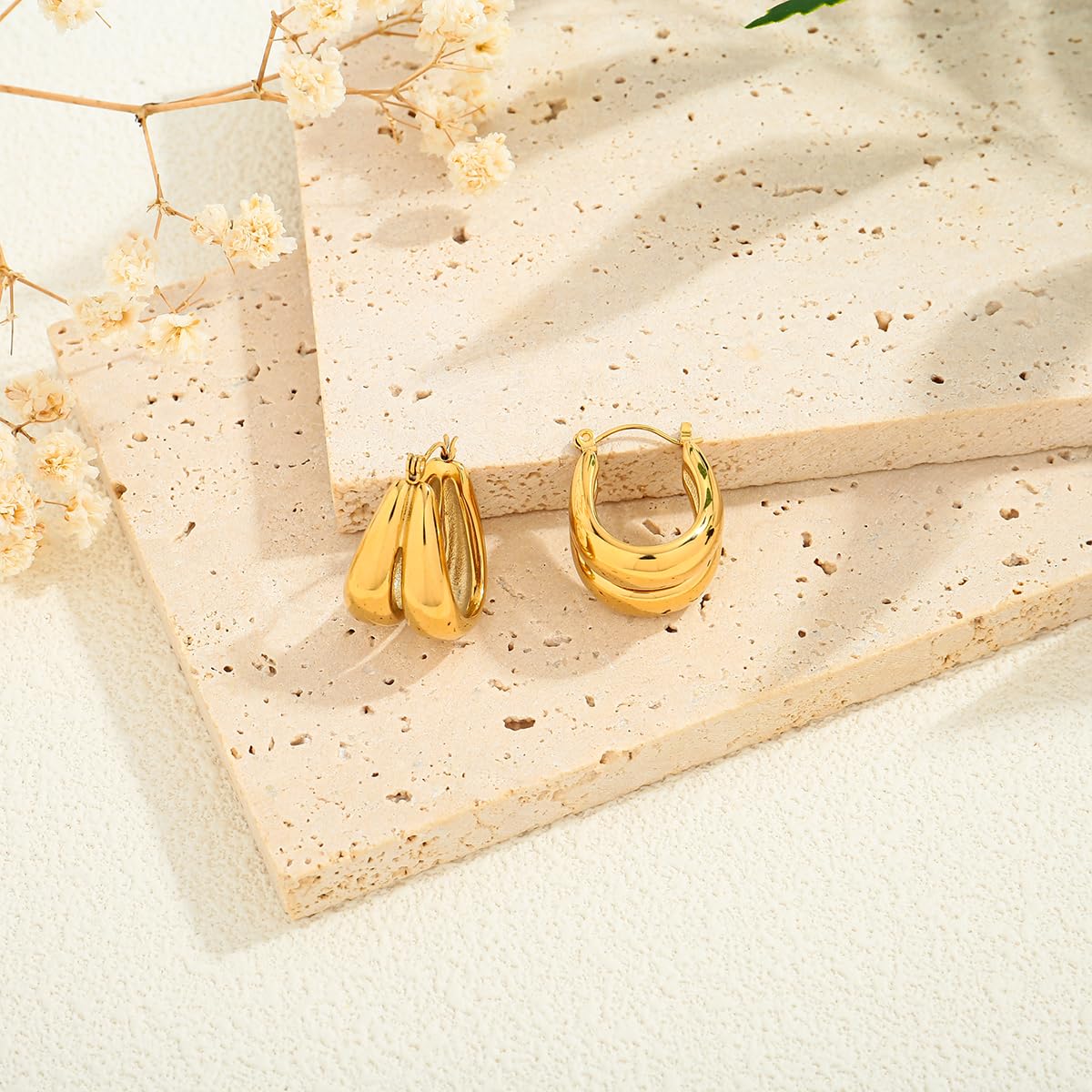 Dual Form Hoop Earrings