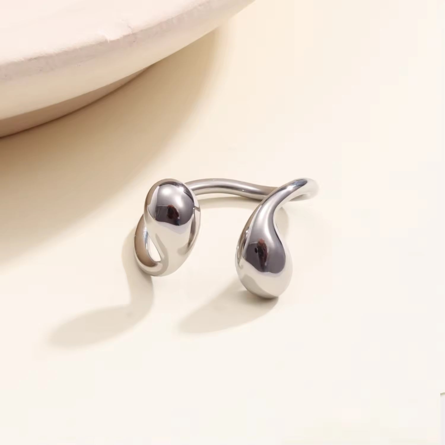 Twin Curve Toi et Moi Ring