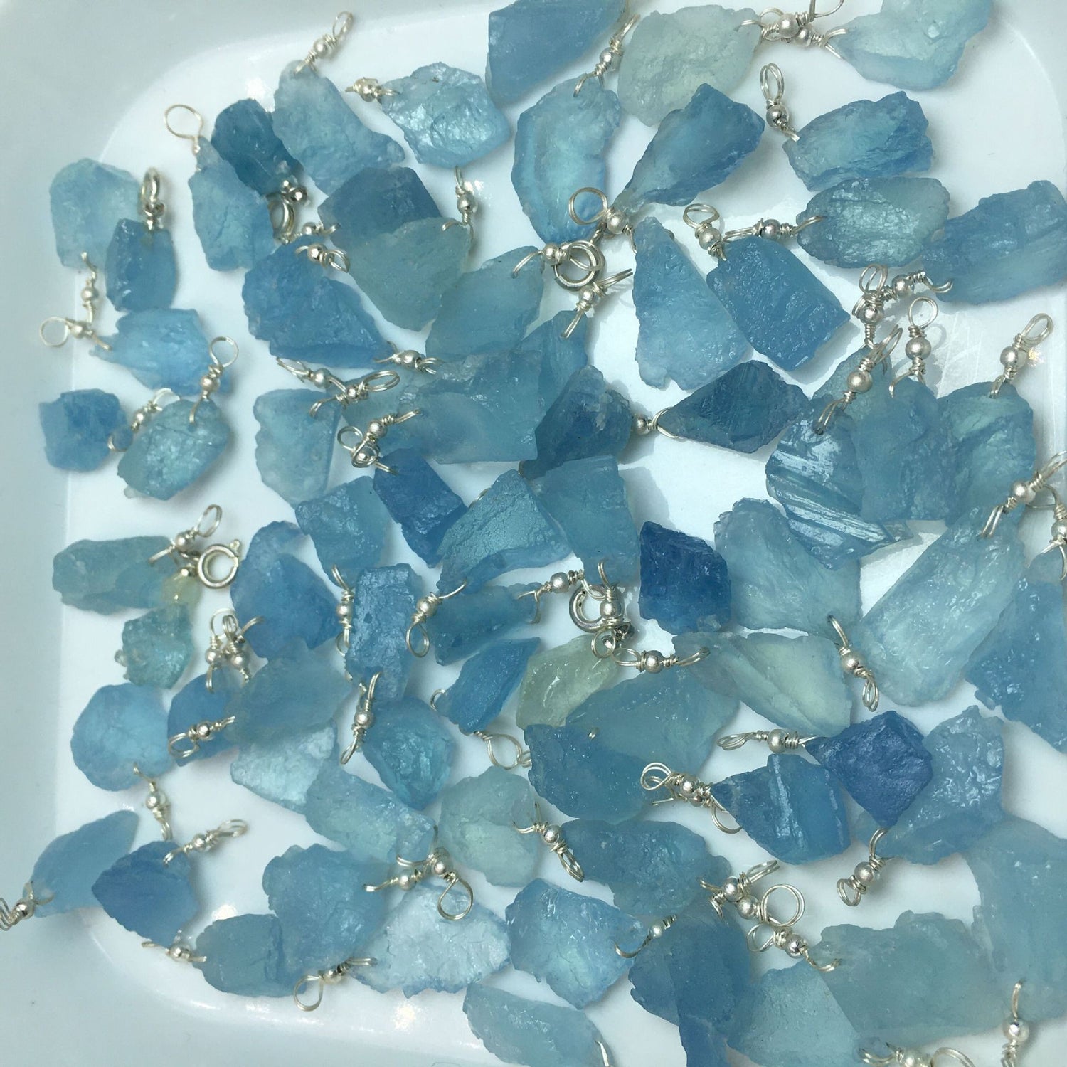 Raw Aquamarine Necklace