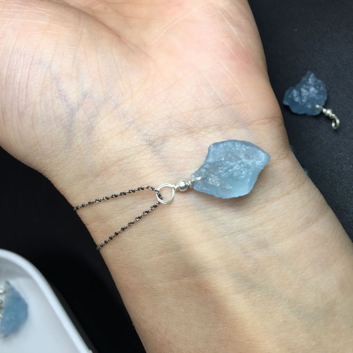 Raw Aquamarine Necklace