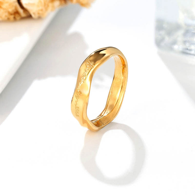 Molten Silk | Folded Light Ring