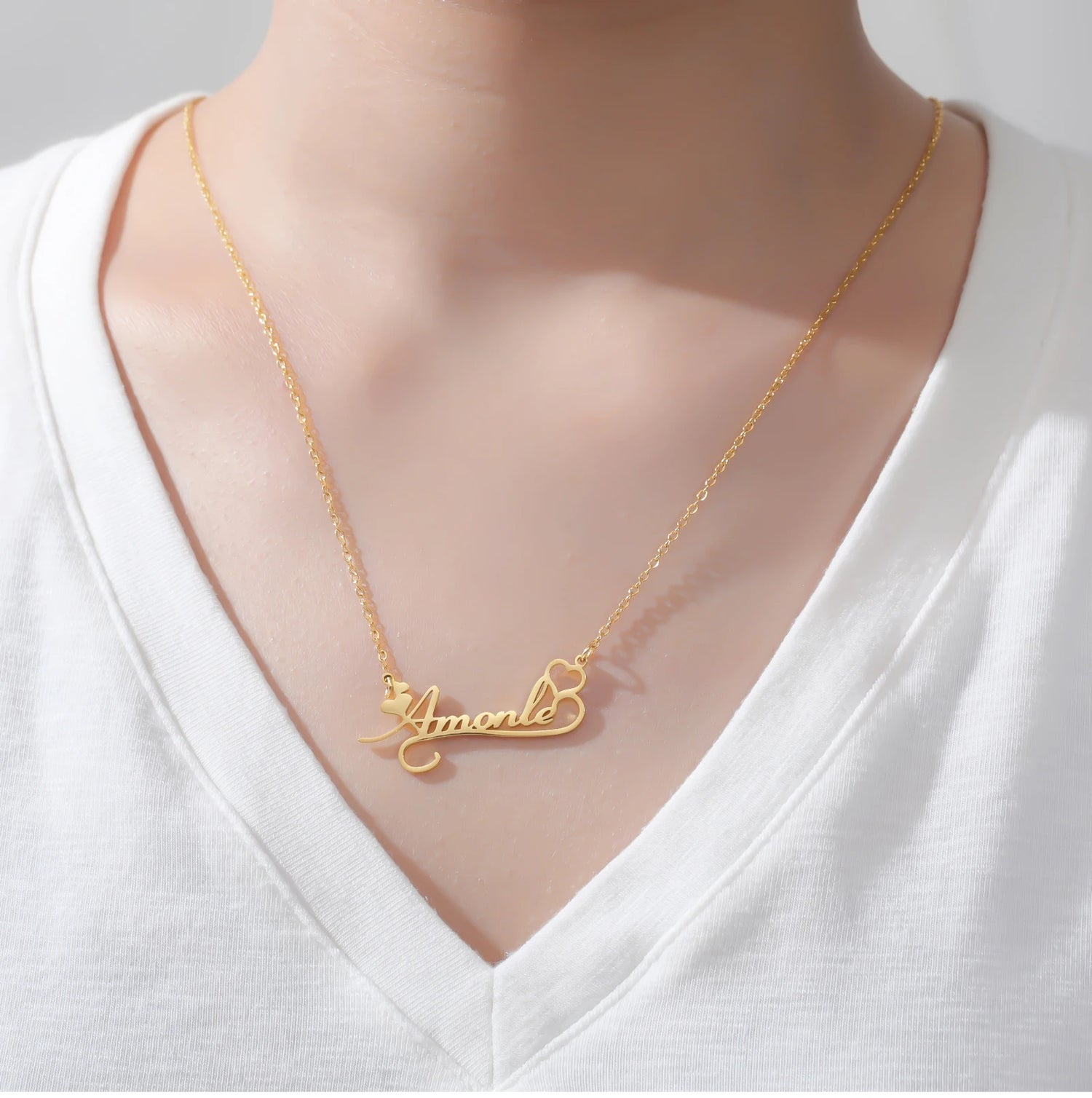 Signature Script Name Necklace