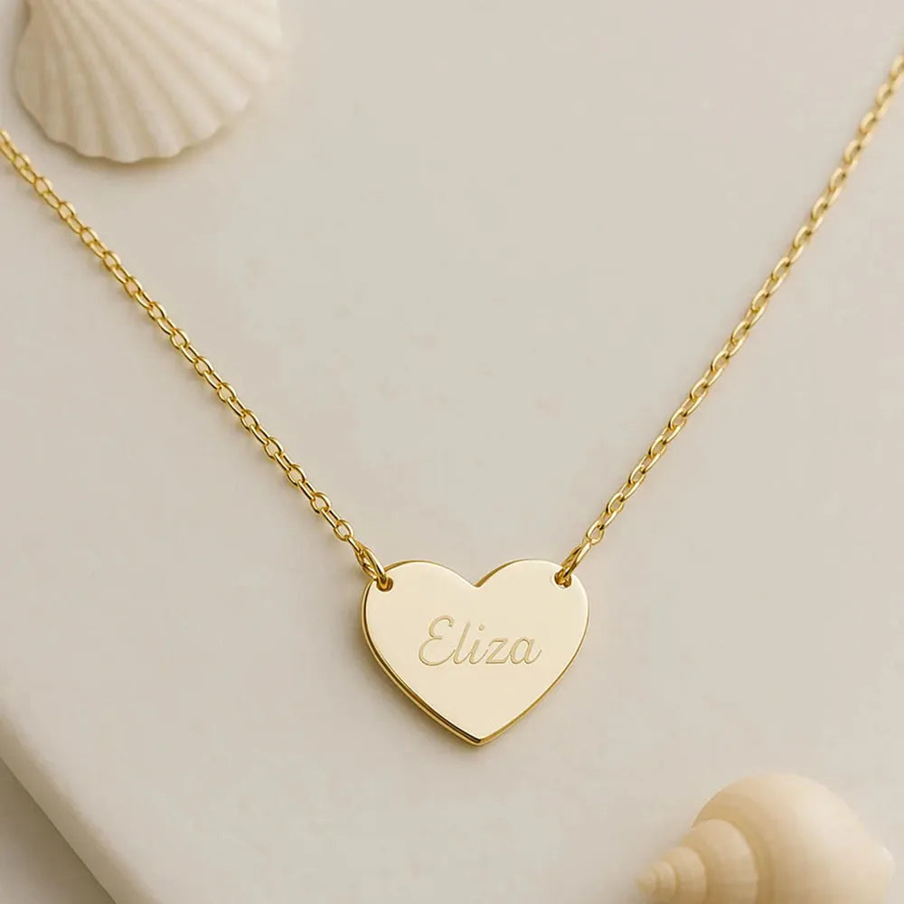 The "Heartbeat" Connection | Custom Name & Love Necklace