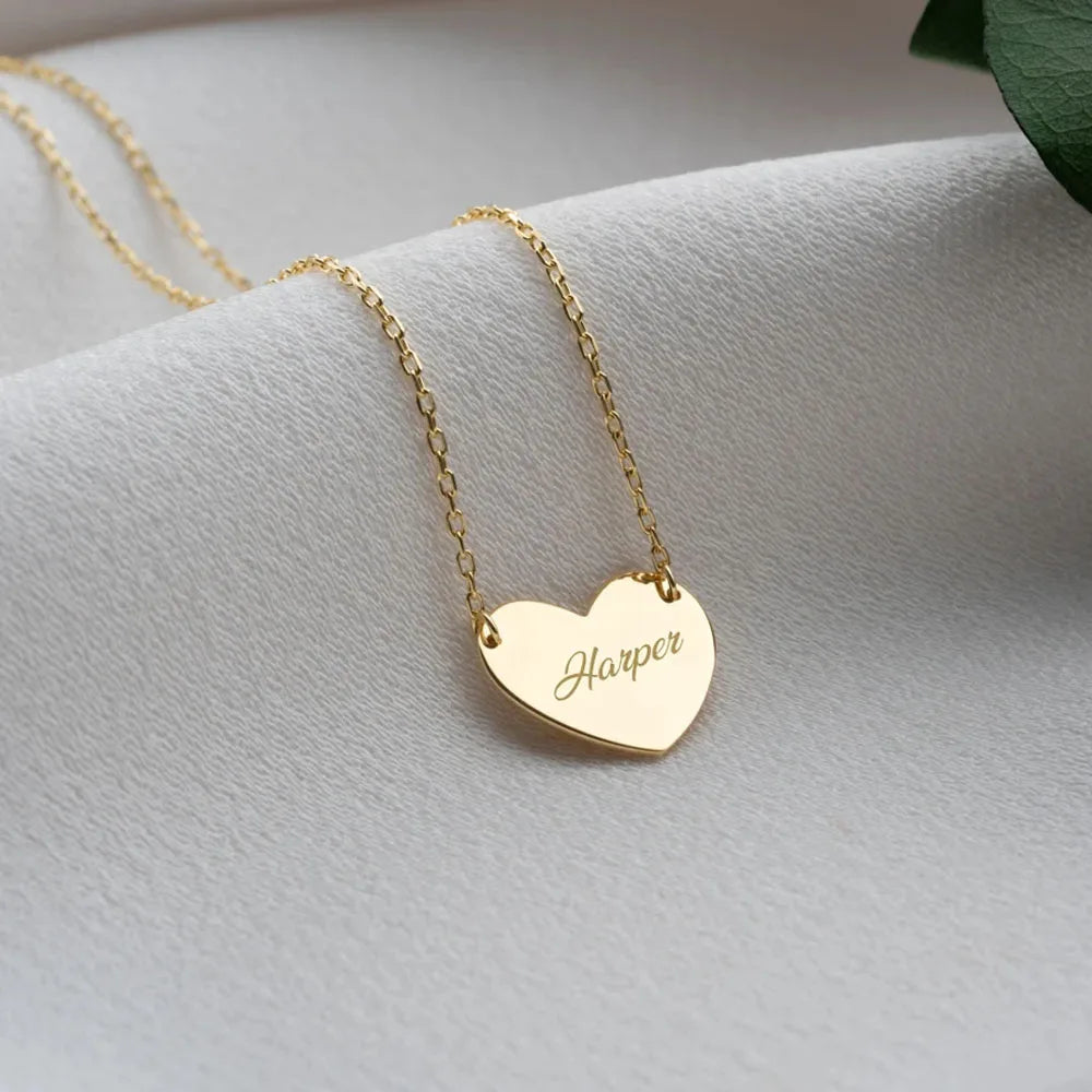 The "Heartbeat" Connection | Custom Name & Love Necklace