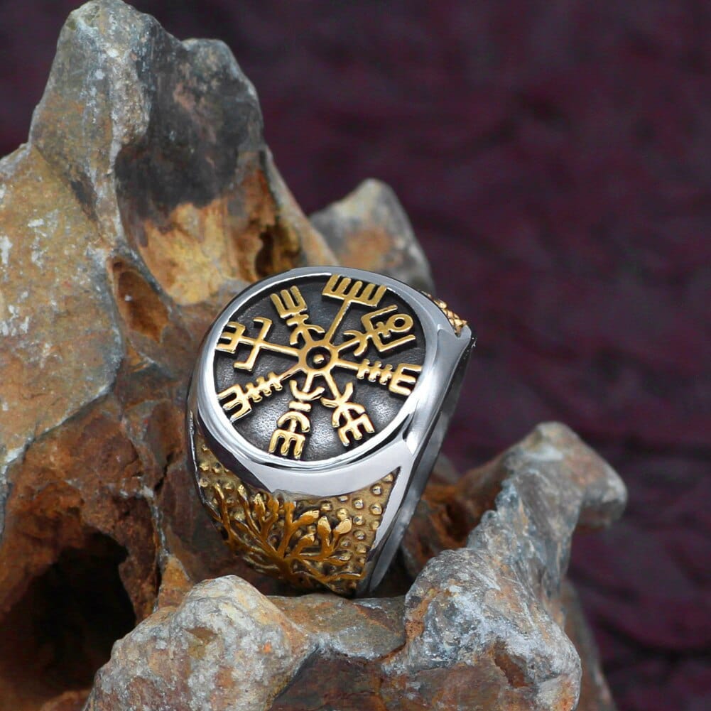 Viking Compass Ring and Tree of Life