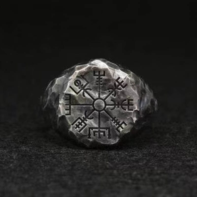 "Follow Your Path" Vegvisir Ring | Stainless Steel