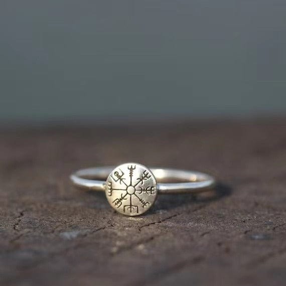 Vegvisir Viking Compass Ring