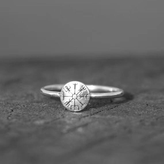 Vegvisir Viking Compass Ring