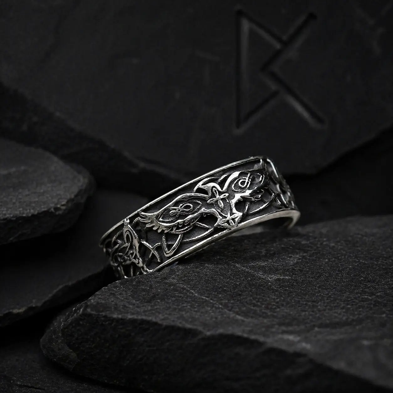 Viking Ring "Ring of Odin's Wings"