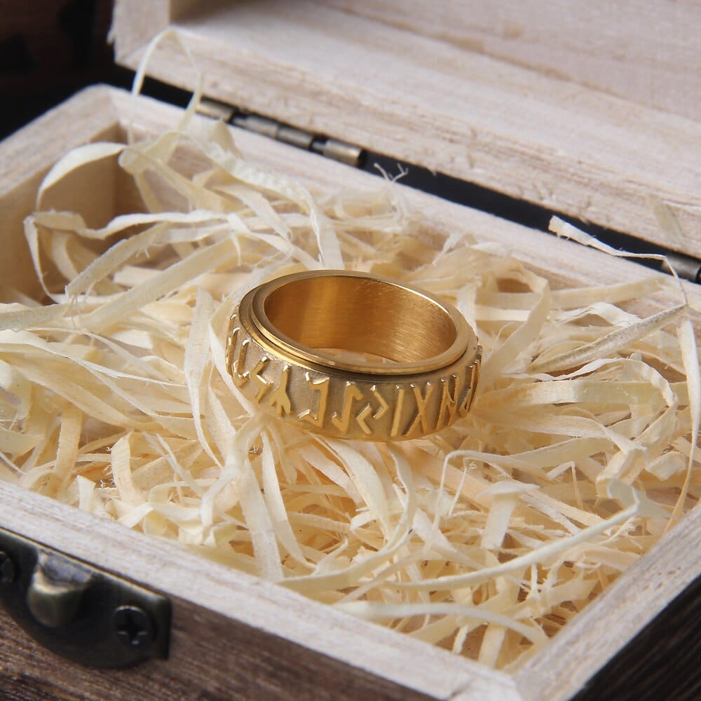 Viking Ring "Futhark Ring: Echo of Infinity"