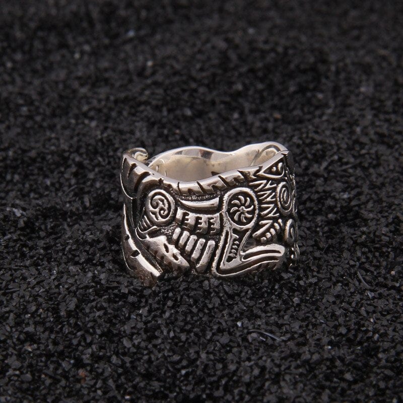 Viking Ring in 925 Sterling Silver - The Full Moon Duel