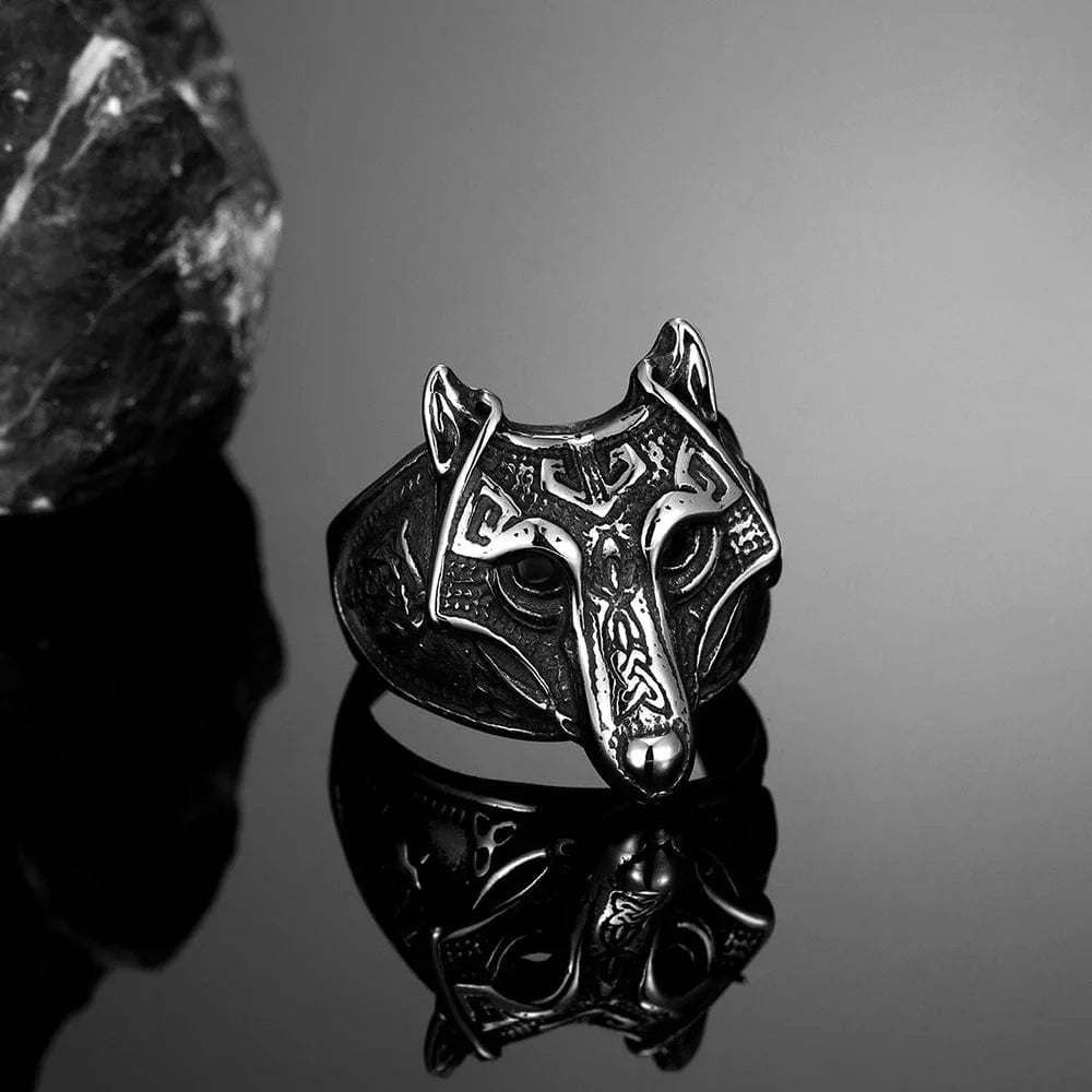 Viking Ring Fenrir Mask