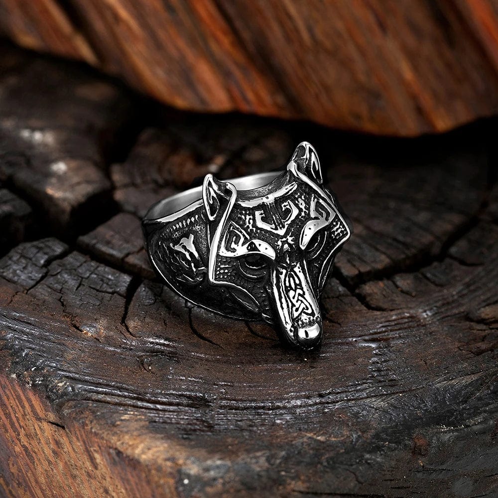Viking Ring Fenrir Mask