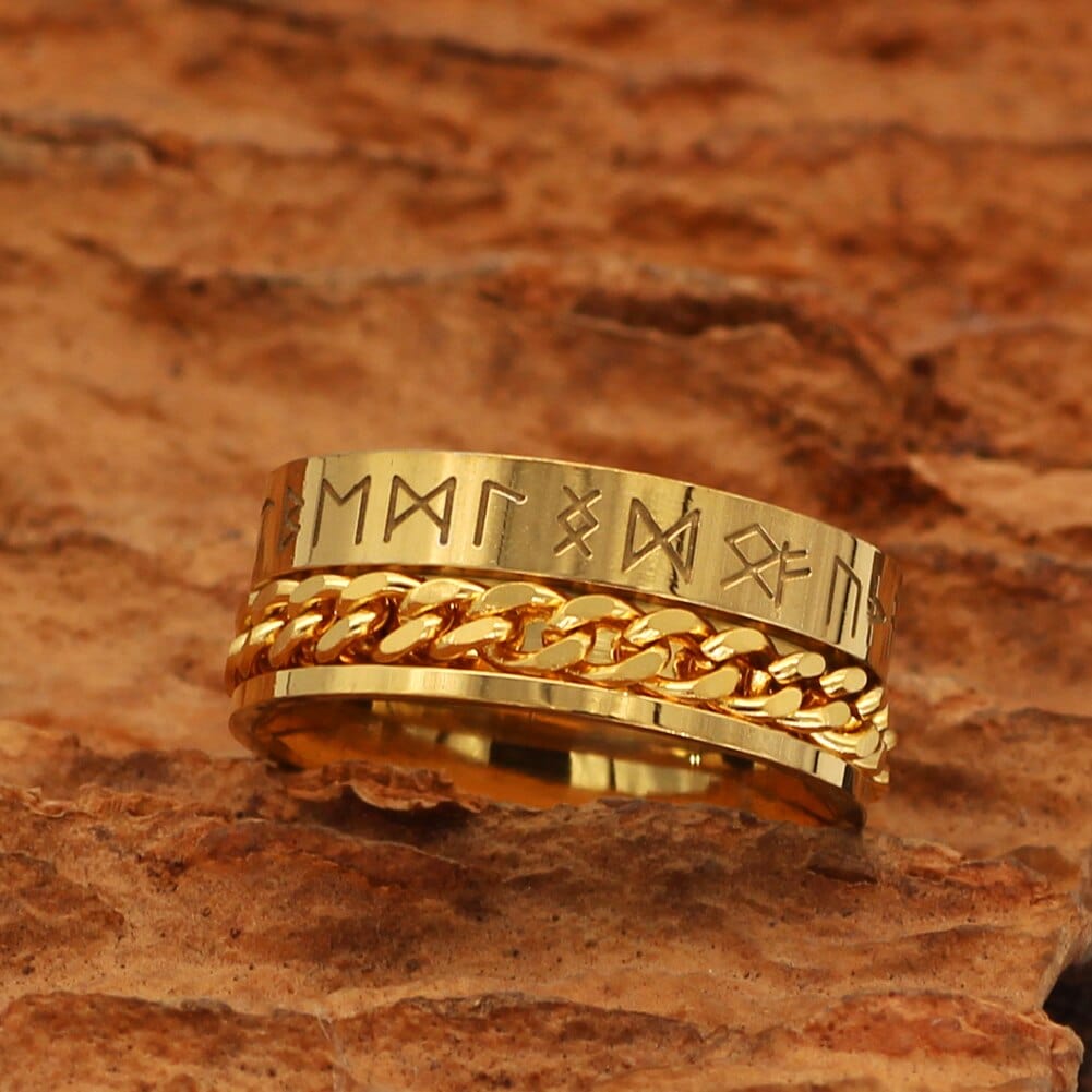 Modern Viking Ring - Sacred Runes