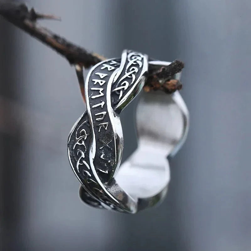 Distorted Viking Rune Ring