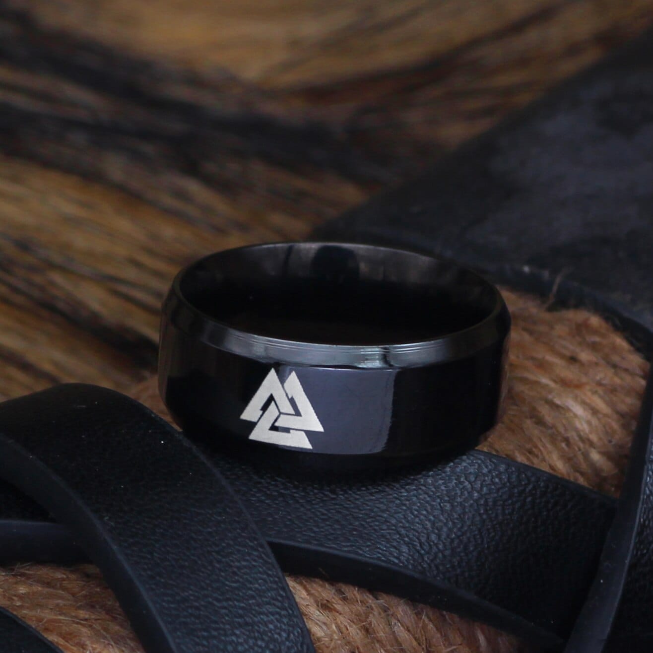 Viking Valknut Ring