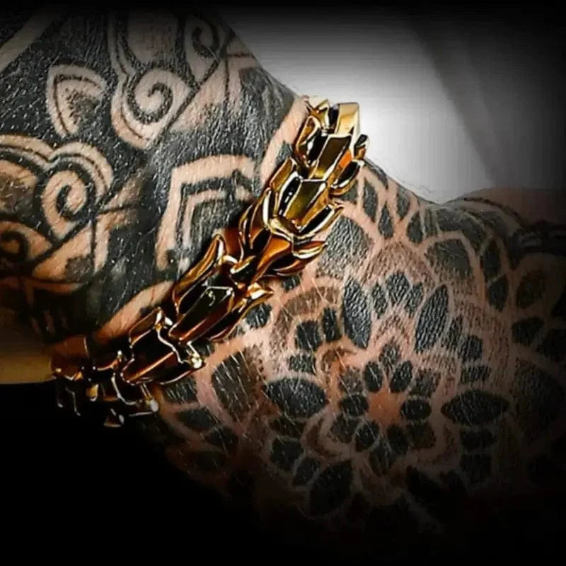 Serpent Bracelet "Wrath of Jörmungand" - Gold