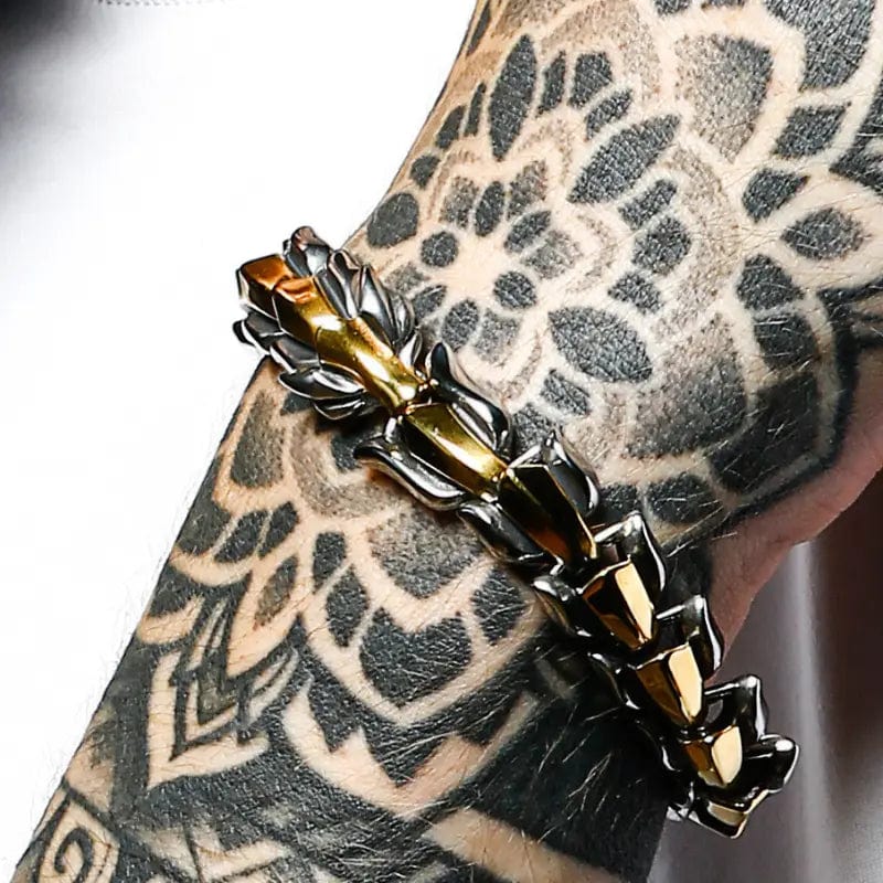Serpent Bracelet "Wrath of Jörmungand" - Gold / Silver