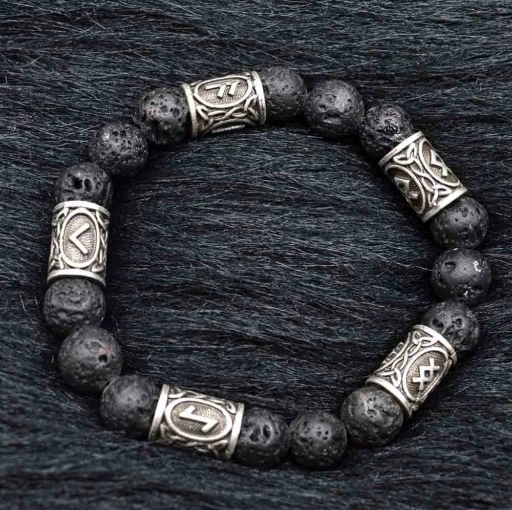 Runic Bead Bracelet - Essence of the Burning Earth