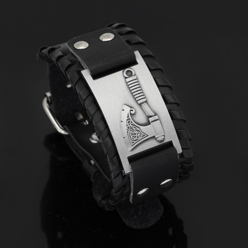 Leather Hatchet Bracelet