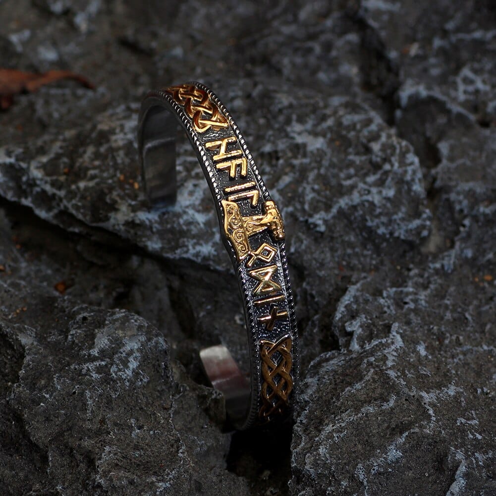 Mjolnir Bracelet with Runes