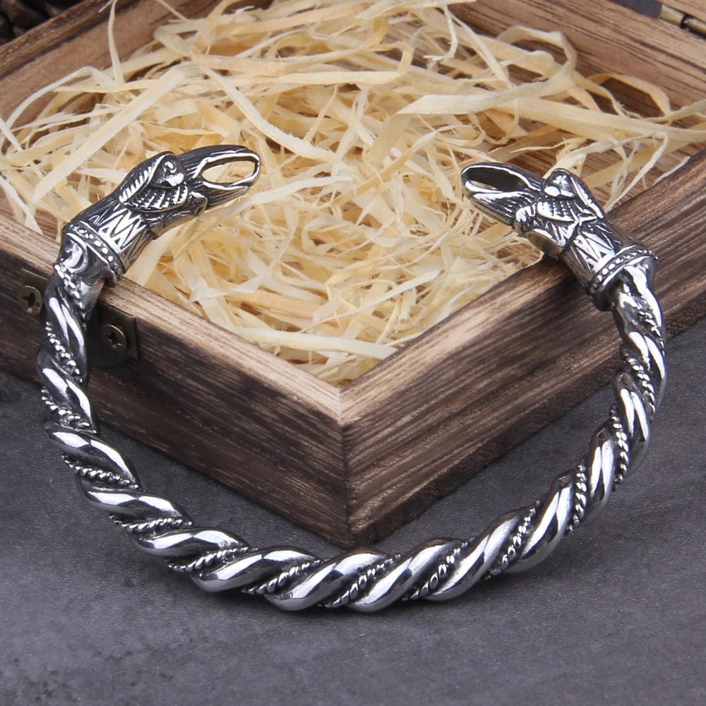 Viking bracelet Hugin and Munin